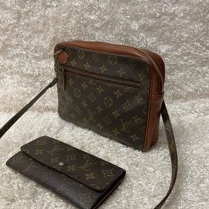 Authentic Louis Vuitton Shoulder Bag and Wallet